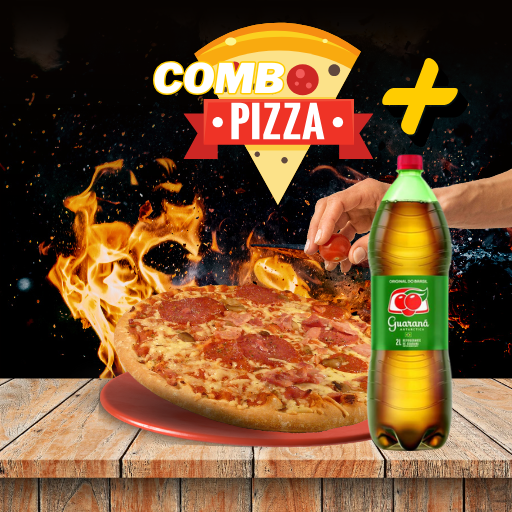 Combo Pizza até 2 sabores + Guaraná Antarctica 2L